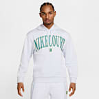 【NIKE】NikeCourt Heritage Men's Dri-FIT Fleece TennisHoodie NikeCourt Heritage Men's Dri-FIT Fleece Tennis Hoodie White